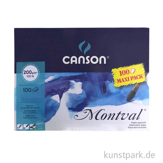 Artikelbild 1 des Artikels “Canson MONTVAL Aquarellblock, 100 Blatt, 200g 24 x 32 cm“