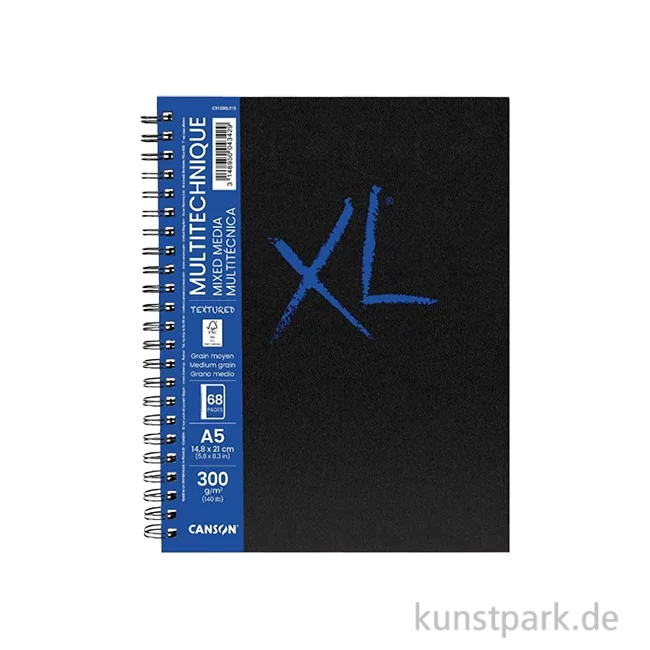 Artikelbild 1 des Artikels “Canson XL Mix Media Buch, Spiral, DIN A5, 34 Blatt, 300 g/m² “