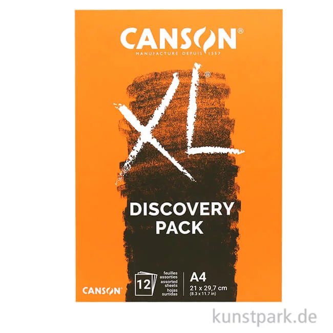 Artikelbild 1 des Artikels “Canson XL Papiere für Trockentechniken, Discovery Pack, A4, 12 Blatt “