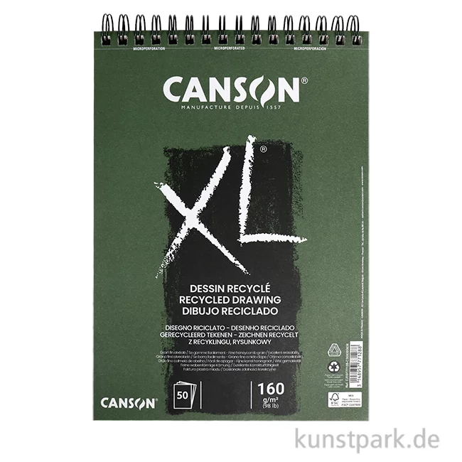 Artikelbild 1 des Artikels “Canson XL Recycled, 160g DIN A3 (50 Blatt)“