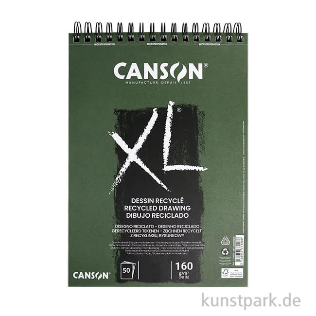 Artikelbild 1 des Artikels “Canson XL Recycled, 160g DIN A4 (50 Blatt)“