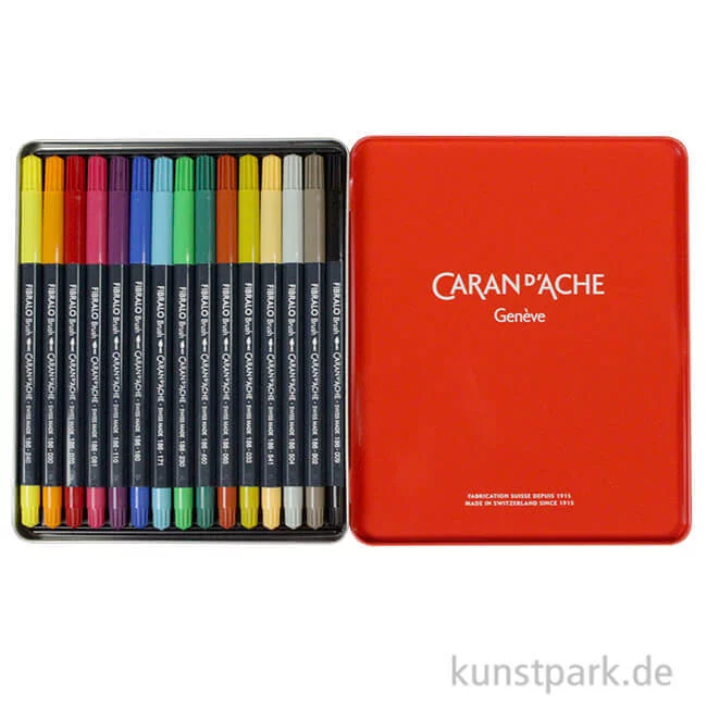 Artikelbild 1 des Artikels “Caran d'Ache FIBRALO Brush Pen 15er Set “