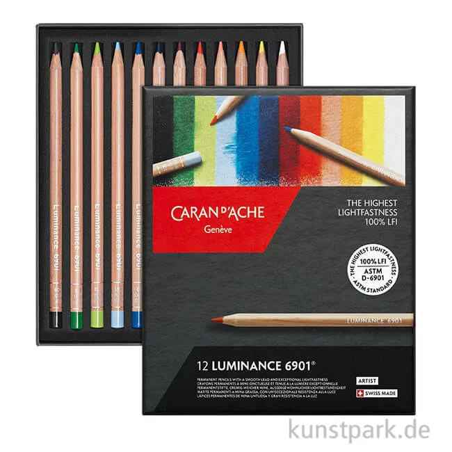 Artikelbild 1 des Artikels “Caran d'Ache - Luminance 6901, 12 Farbstifte im Set “