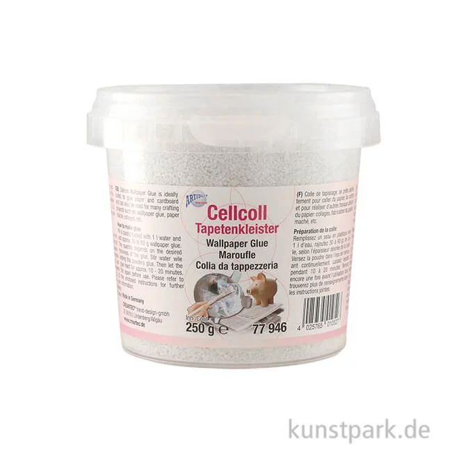 Artikelbild 1 des Artikels “Cellcoll-Tapetenkleister, Pulvercellulose zum Anrühren 250 g“
