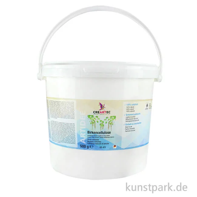 Artikelbild 1 des Artikels “Cellulose mittellang - weiße Birkefasern, 500 g “