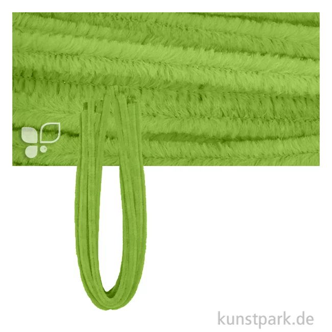 Artikelbild 1 des Artikels “Chenilledraht Pfeifenputzer, Länge 50 cm, Stärke 9 mm, 10 Stück Farbe | Hell Oliv“