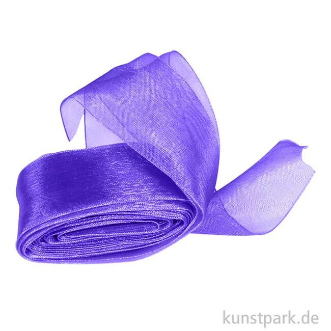 Artikelbild 1 des Artikels “Chiffonband 40 mm Breite, 5 m Länge Einzelfarbe | Blau“
