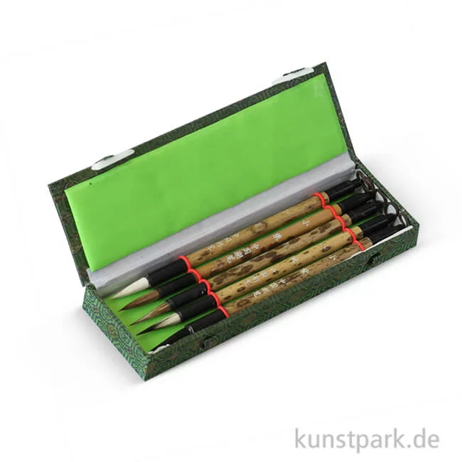 Artikelbild 1 des Artikels “China-Pinselset Nr. 8, 5-teilig, Hase, Brokatetui “