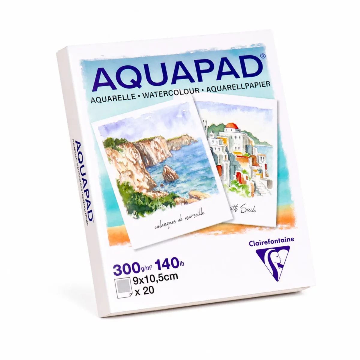 Artikelbild 1 des Artikels “Clairefontaine Aquapad Aquarellpapier, Polaroid, 20 Blatt, 300g “