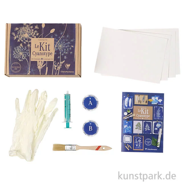 Artikelbild 1 des Artikels “Clairefontaine Cyanotypie Set mit viel Zubehör “
