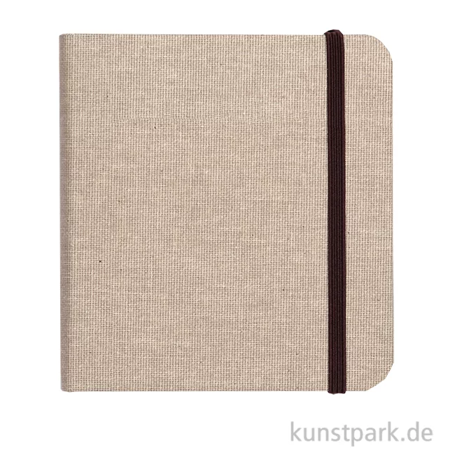 Artikelbild 1 des Artikels “Clairefontaine Goldline Reisealbum, Natur-Leinen, 180 g/m², 32 Blatt 15 x 15 cm“