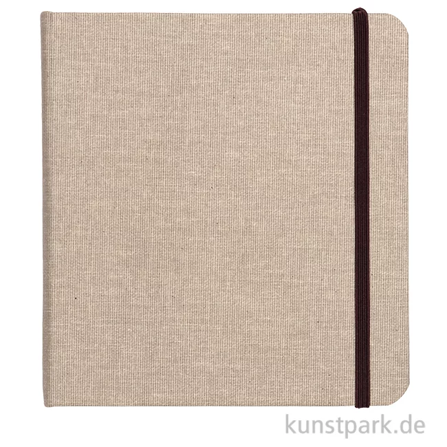 Artikelbild 1 des Artikels “Clairefontaine Goldline Reisealbum, Natur-Leinen, 180 g/m², 32 Blatt 20 x 20 cm“