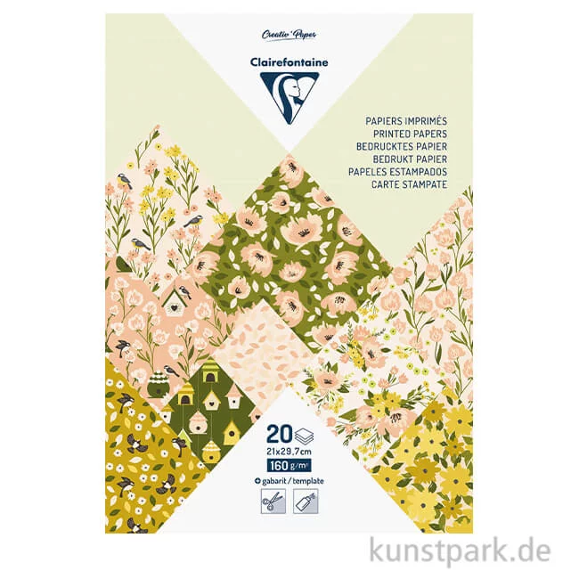 Artikelbild 1 des Artikels “Clairefontaine Motivpapier Block, Herbst, DIN A4, 20 Blatt “
