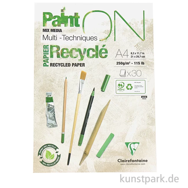 Artikelbild 1 des Artikels “Clairefontaine Paint'ON Papier Recycled, 250g “