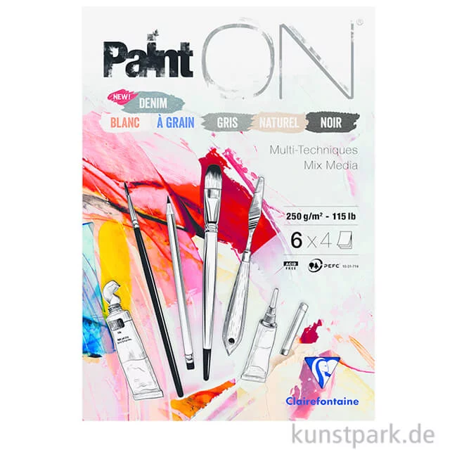 Artikelbild 1 des Artikels “Clairefontaine Paint'ON Multi-Techniques MIX, 250 g, 24 Blatt “