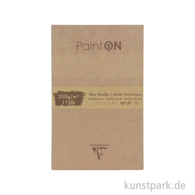 Artikelbild 1 des Artikels “Clairefontaine Paint'ON Zeichenpapier MIX, 250 g, 50 Blatt 13,9 x 21,5 cm“