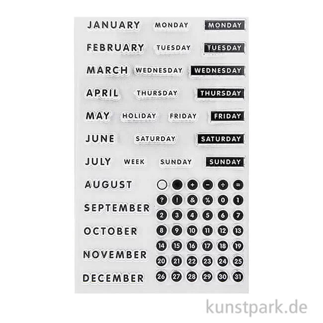 Artikelbild 1 des Artikels “Clear Stamp Kalender - Druckschrift “