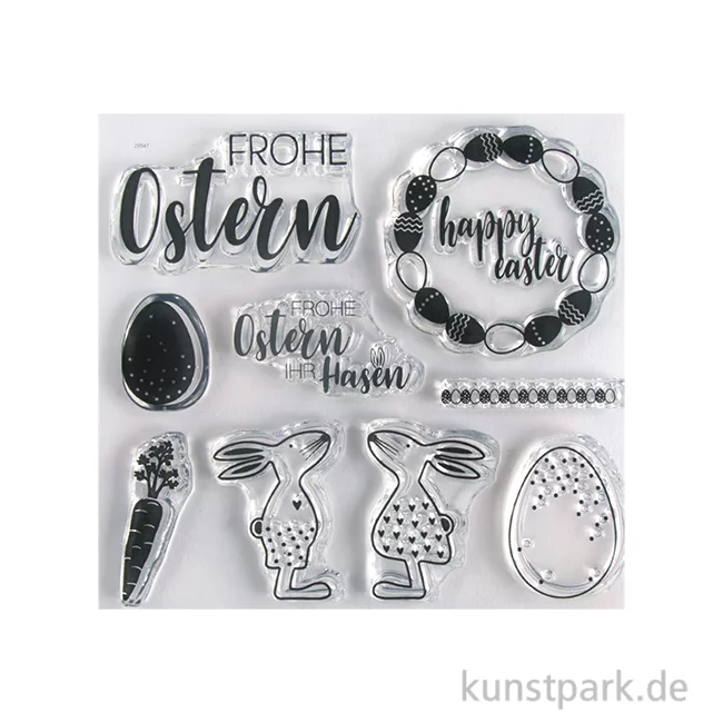 Artikelbild 1 des Artikels “Clear Stamps - Osterfreunde, 102,5  x  97  mm, 9 Motive “