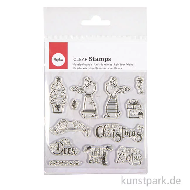 Artikelbild 1 des Artikels “Clear Stamps - Rentierfreunde, 102,5 x 97 mm, 12 Motive “