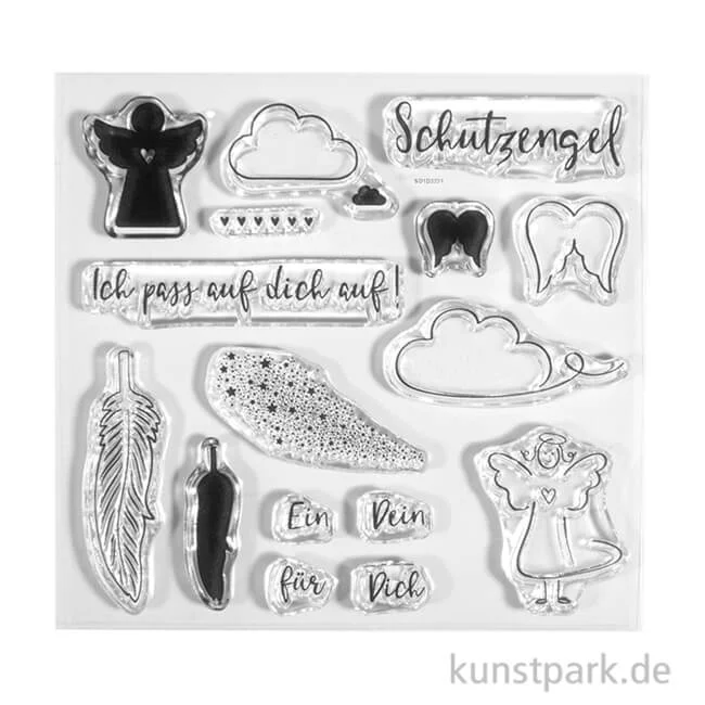 Artikelbild 1 des Artikels “Clear Stamps - Schutzengel, 102,5 x 97 mm, 16 Motive “
