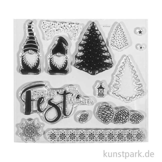 Artikelbild 1 des Artikels “Clear Stamps - Wichtelweihnacht, 102,5 x 97 mm, 14 Motive “