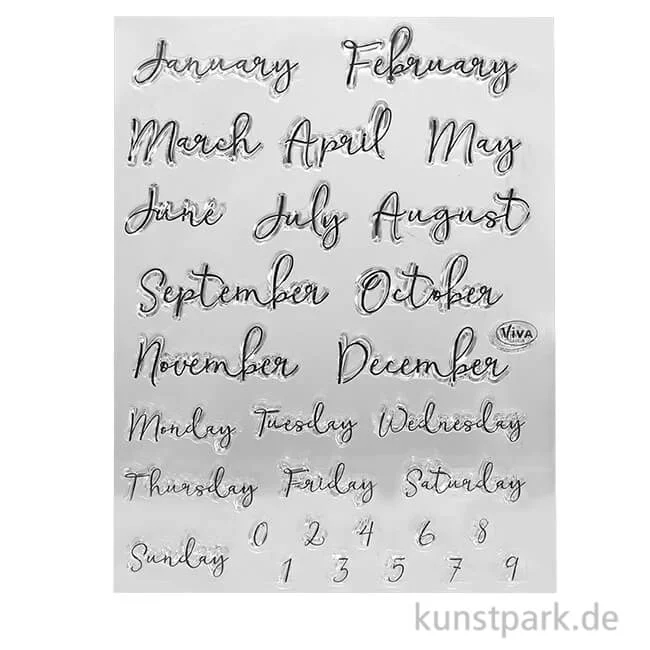 Artikelbild 1 des Artikels “Viva Decor Clearstamp - Bujo, Monate “
