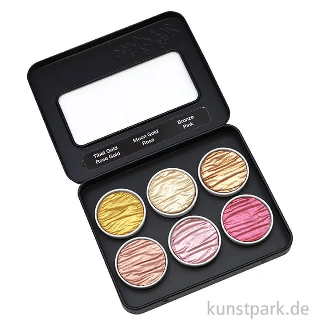 Artikelbild 1 des Artikels “COLIRO Pearl Colors - 6 Perlglanzfarben im Metallkasten, Vintage “