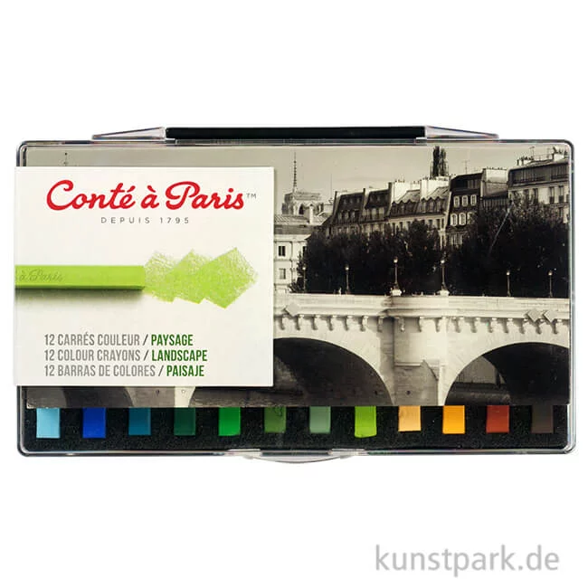 Artikelbild 1 des Artikels “Conte Carres-Kreiden - 12er LANDSCHAFT Sortiment “