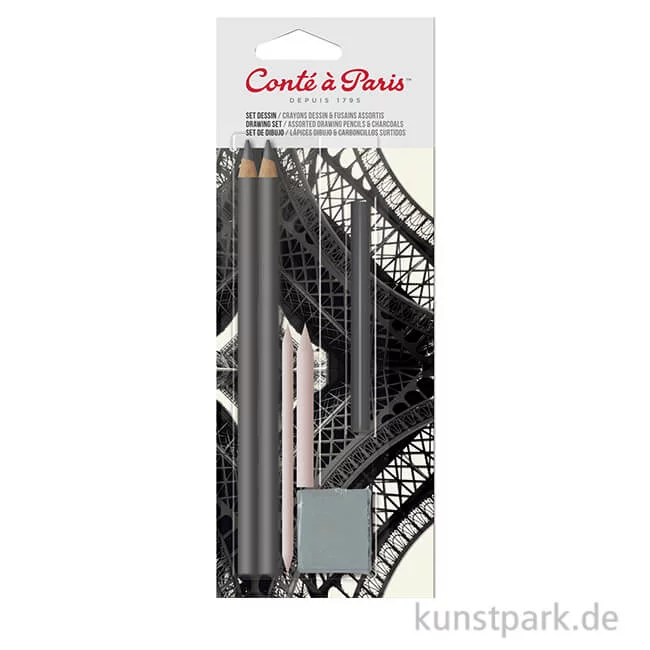 Artikelbild 1 des Artikels “Conte Drawing Set - Graphitstifte, Zeichenkohle und Zubehör “
