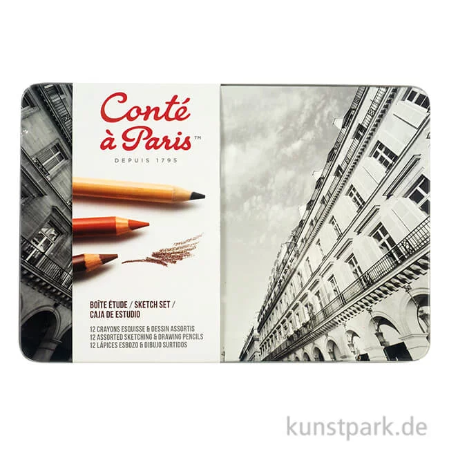 Artikelbild 1 des Artikels “Conte Paris - 12er Sketchset, Skizzenstifte “