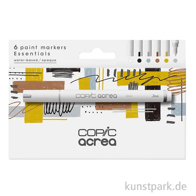 Artikelbild 1 des Artikels “COPIC acrea Paint Marker Set, Essentials, 6 Stück “