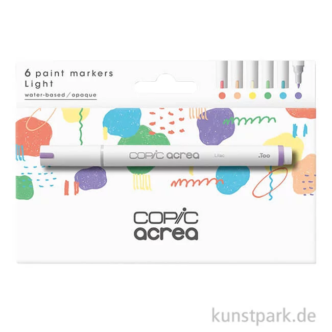 Artikelbild 1 des Artikels “COPIC acrea Paint Marker Set, Light, 6 Stück “
