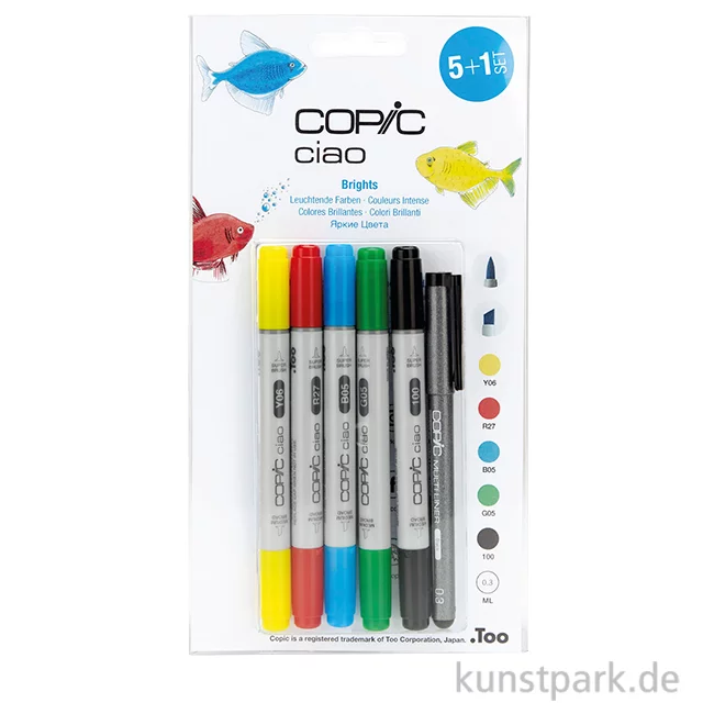 Artikelbild 1 des Artikels “COPIC ciao Set 5+1 - Leuchtende Farben “