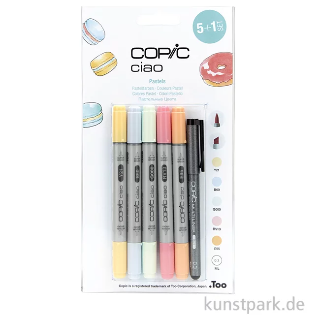 Artikelbild 1 des Artikels “COPIC ciao Set 5+1 - Pastellfarben “