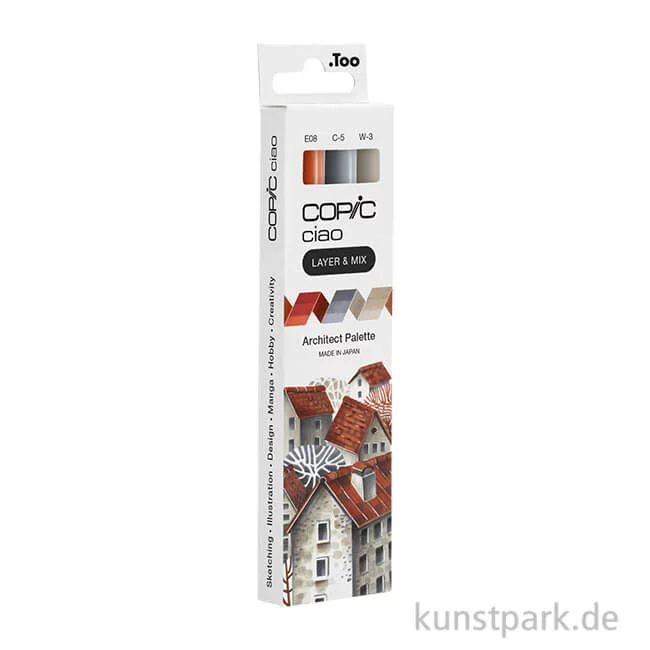 Artikelbild 1 des Artikels “COPIC ciao Set - 3er Architect Palette “