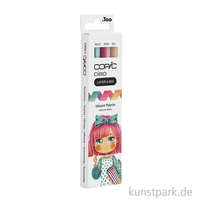 Artikelbild 1 des Artikels “COPIC ciao Set - 3er Vibrant Palette “