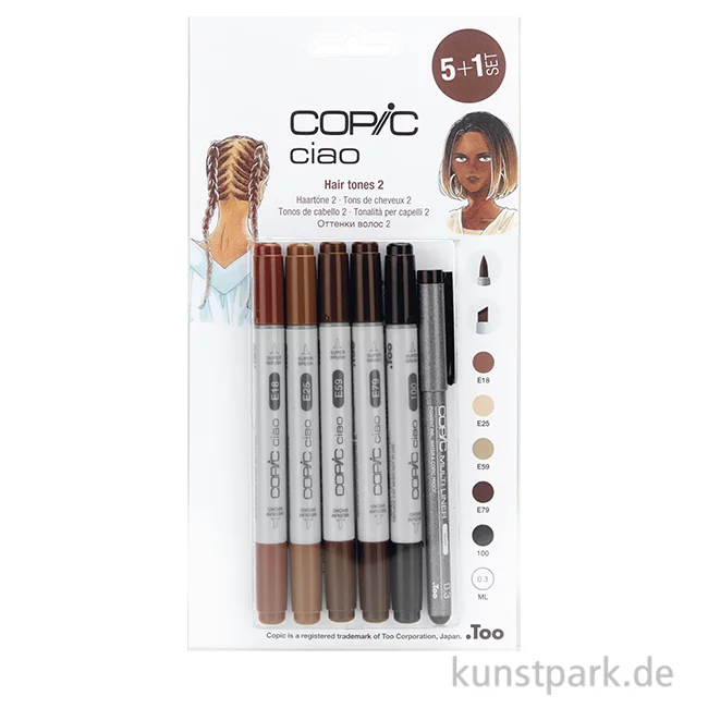 Artikelbild 1 des Artikels “COPIC ciao Set 5+1 - Hairy Tones 2 “
