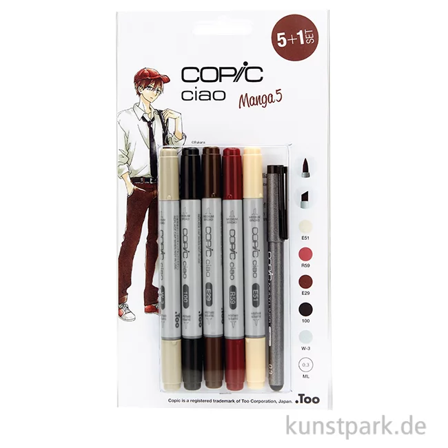 Artikelbild 1 des Artikels “COPIC ciao Set 5+1 - Manga 5 “