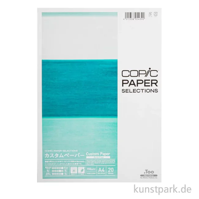 Artikelbild 1 des Artikels “COPIC Custom Marker Papier, DIN A4, 20 Blatt, 150g/m² “
