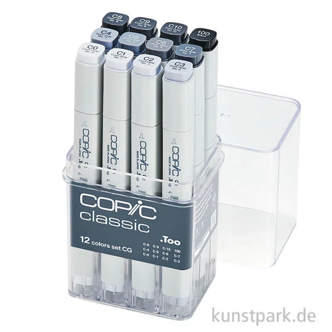 Artikelbild 1 des Artikels “COPIC Marker Set 12er - Grau CG “