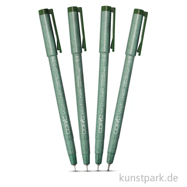 Artikelbild 1 des Artikels “COPIC Multiliner Olive Classic Set - 4 Strichstärken “