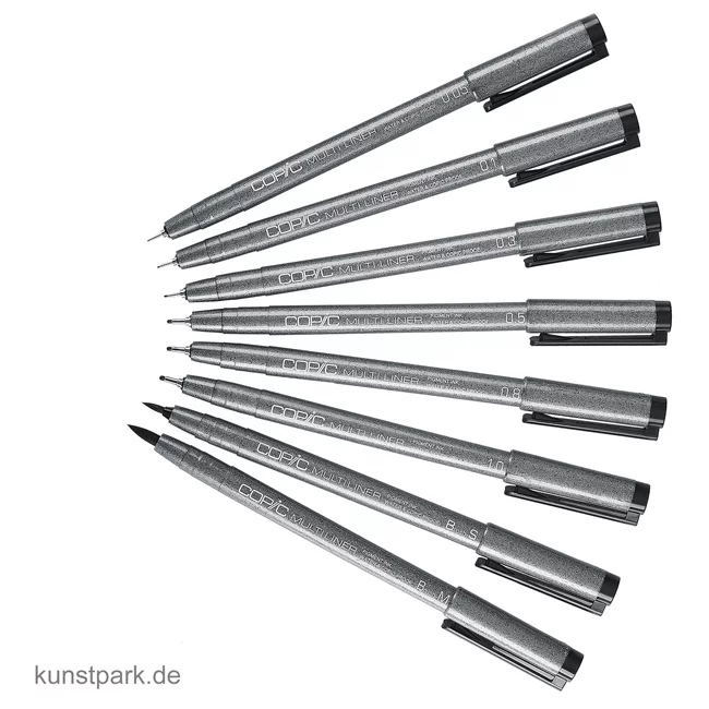 Artikelbild 1 des Artikels “COPIC Multiliner Set - Schwarz, 8 Strichstärken “