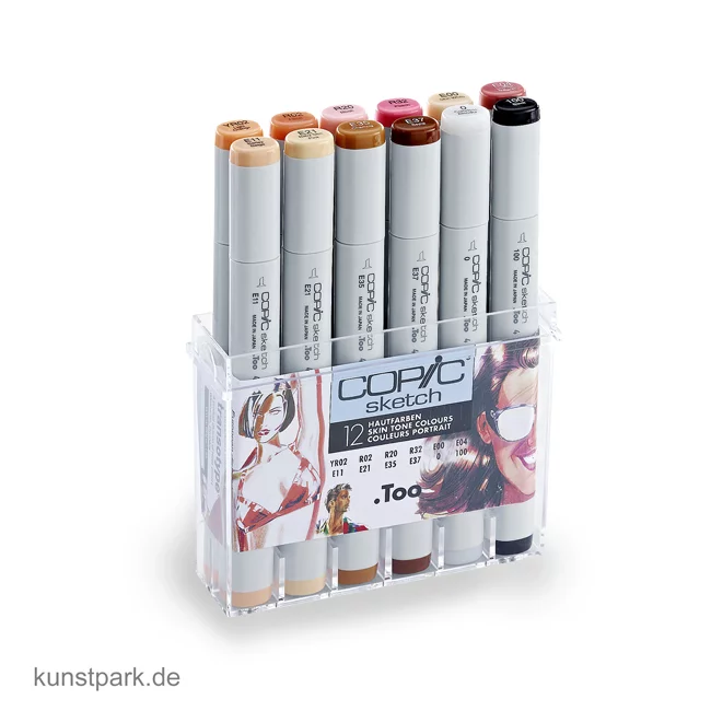 Artikelbild 1 des Artikels “COPIC sketch Set 12er - Hautfarben “