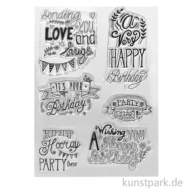 Artikelbild 1 des Artikels “CraftEmotions Clear Stamps - Birthday, DIN A6 “