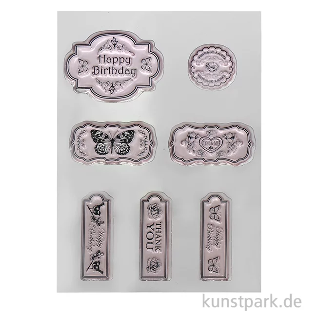 Artikelbild 1 des Artikels “CraftEmotions Clear Stamps - Etiketten, DIN A6 “