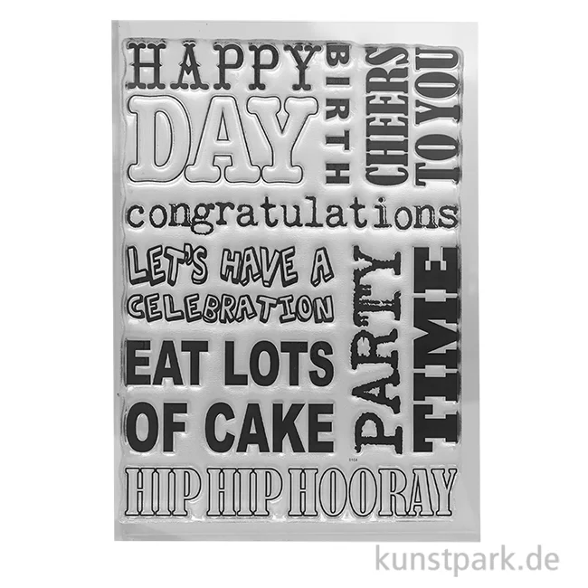 Artikelbild 1 des Artikels “CraftEmotions Clear Stamps - Hintergrund Party, DIN A6 “
