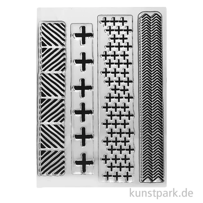 Artikelbild 1 des Artikels “CraftEmotions Clear Stamps - Kreuze und Fischgräten, DIN A6 “