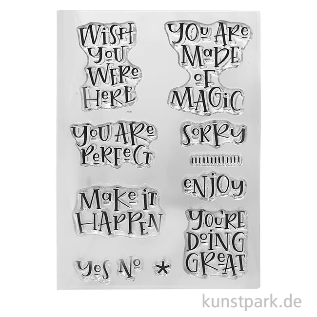 Artikelbild 1 des Artikels “CraftEmotions Clear Stamps - Wish you were here, DIN A6 “