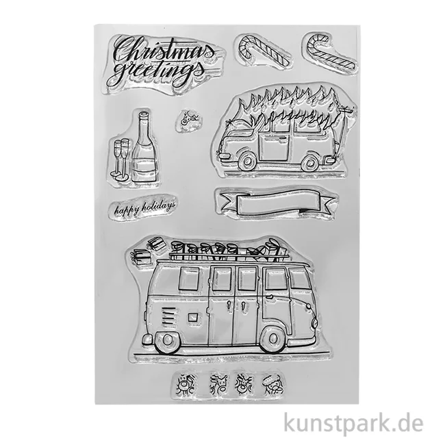 Artikelbild 1 des Artikels “CraftEmotions Clear Stamps - Xmas Autos, DIN A6 “