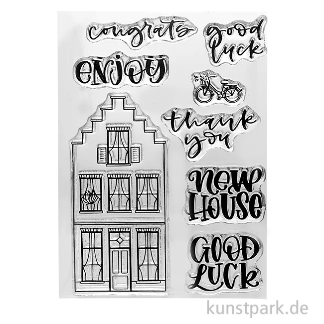Artikelbild 1 des Artikels “CraftEmotions Clear Stamps - Lettering - New Home 2, DIN A6 “